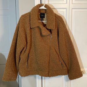 Forever 21 Fuzzy puffer jacket